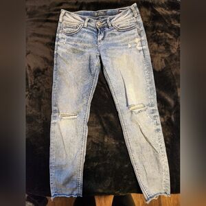 Silver Suki Mid ankle skinny